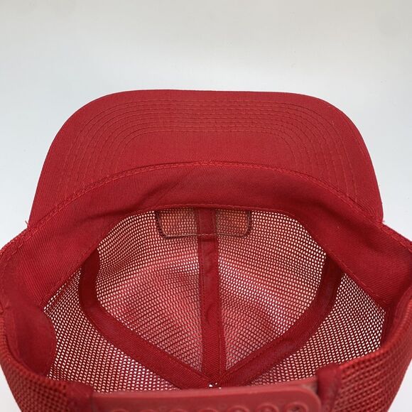 Vintage K-Brand Thimet SnapBack Hat Cap All Mesh Red(H7) - Picture 11 of 11